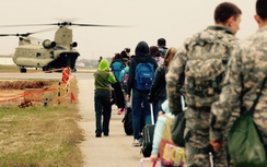 Người Mỹ tại Hàn Quốc tập sơ tán khẩn